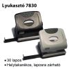 MOS 7830 irodai lyukasztó fekete (30 lapos)