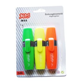 Mos M55 szövegkiemelő szett 3db/csomag 1/Z/S/N