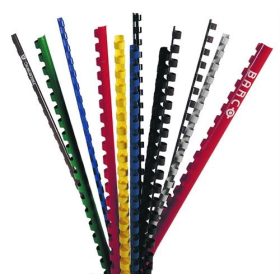 Iratspirál 10mm fekete műanyag  Fornax (100 db/doboz)