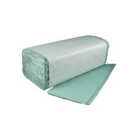 Kéztörlő Zöld V hajtogatott 20x25cm, 250 lap/csomag 