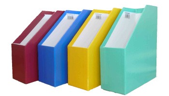 Iratpapucs A/4 fóliás piros