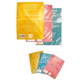 Színes papírkészlet pontrács I. osztály