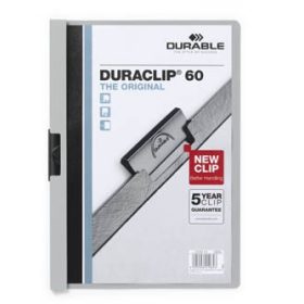 Clip-mappa Durable Duraclip 60 lapig szürke