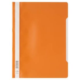 Gyorsfűző Durable A/4 PVC átlátszó előlap narancs