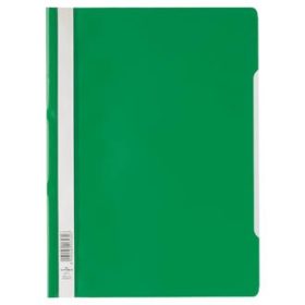 Gyorsfűző Durable A/4 PVC átlátszó előlap zöld