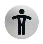 Bemutató tábla Durable pictogramm 83 mm férfi WC