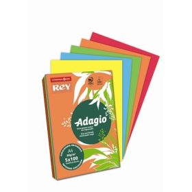   REY Adagio színes másolópapír, intenzív mix, A4, 80 g, 5x100 lap/csomag