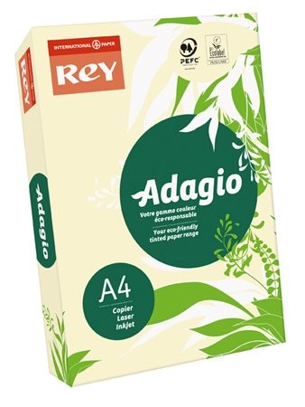 REY Adagio színes másolópapír, pasztell csontszín, A4, 80 g, 500 lap/csomag