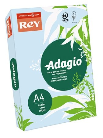 REY Adagio színes másolópapír, pasztell kék, A4, 80 g, 500 lap/csomag (code 01)