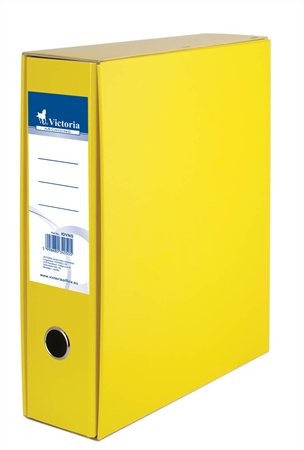 Tokos iratrendező, 75 mm, A4, karton, sárga