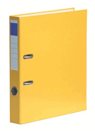 50mm emelőkaros iratrendező, sárga, Standard