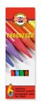   Koh-i-noor Progresso 8755/6 famentes Színes ceruza készlet, 6 szín/klt