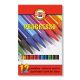 Koh-i-noor Progresso 8756/12 famentes Színes ceruza készlet, 12 szín/klt
