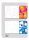SIGEL Retro Jelölőcímke, műanyag, 2x20 lap, 25x45 mm, kék-narancs