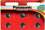 Panasonic lithium gombelem CR2025L 3V 6 db/csomag