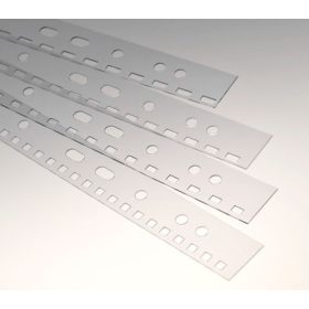   Aktalefűzőcsík Reco A/4, átlátszó, előrelyukasztott, fém ikerspirálhoz 2:1 osztás,(3,5x5,5), 100 db/csomag