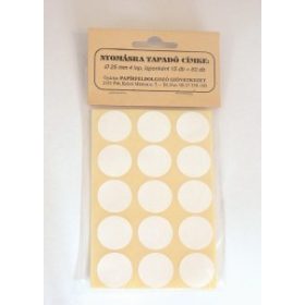 Etikett címke kézi körcímke 25mm 60db/csomag