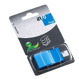   Oldaljelölő Info Notes Flag 25x43mm, műanyag, 50 lapos, egyszínű kék (772836)