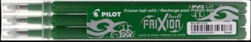 Rollertoll betét, 0,35 mm, törölhető, Pilot Frixion Ball/Clicker zöld 3 db/csomag (BLS-FR-7-G-S3)