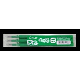   Rollertoll betét, 0,25 mm, törölhető, Pilot Frixion Clicker zöld 3 db/csomag (BLS-FR5-G-S3)