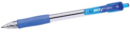 Golyóstoll Rystor Boy Pen EKO (0,7 mm), nyomógombos, kék
