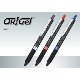 Roller toll Pentel OhGel K497-B 0.7 mm piros