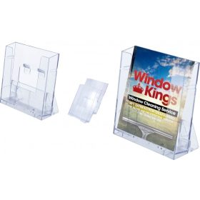   Prospektustartó Empen Balut, műanyag, állítható asztali vagy fali, A4