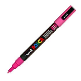 Dekormarker Uni Posca PC-3M 0.9-1.3 mm, kúpos, rózsaszín