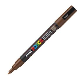 Dekormarker Uni Posca PC-3M 0.9-1.3 mm, kúpos, barna