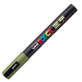 Dekormarker Uni Posca PC-3M 0.9-1.3 mm, kúpos, khaki