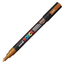 Dekormarker Uni Posca PC-3M 0.9-1.3 mm, kúpos, bronz