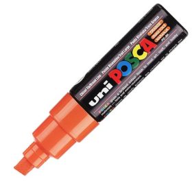 Dekormarker Uni Posca PC-8K 5-8 mm, vágott, narancs