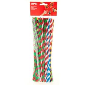 Zsenília, csavart, Apli Creative, vegyes színek 50 db/csom