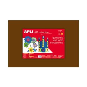 Moosgumi, 400x600 mm, Apli Eva Sheets, barna 5 ív/csom