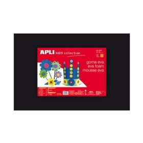 Moosgumi, 400x600 mm, Apli Eva Sheets, fekete 5 ív/csom