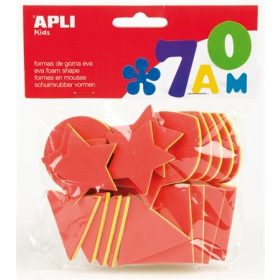   Moosgumi, geometriai formák, Apli Eva Sheets, vegyes színek 25 db/csom