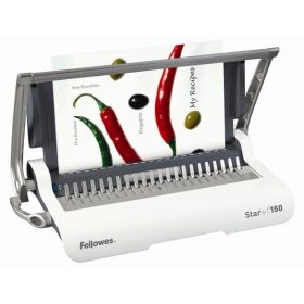   Spirálozógép, műanyag spirálkötéshez, manuális, 150 lap, Fellowes Star+ (IFW56275)