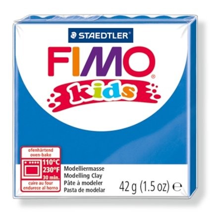 Gyurma, 42 g, égethető, Fimo Kids, kék (FM80303)