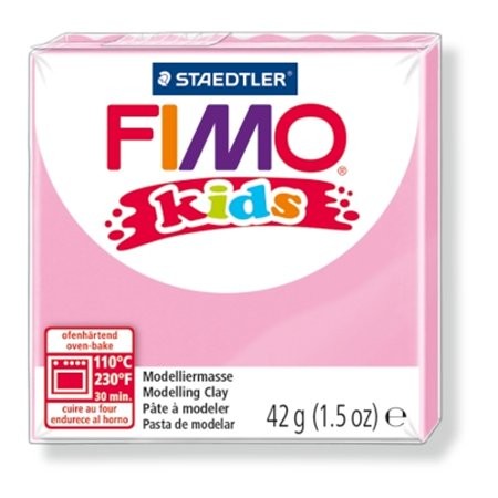 Gyurma, 42 g, égethető, Fimo Kids, pink (FM8030220)