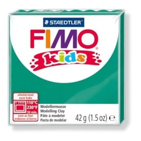 Gyurma, 42 g, égethető, Fimo Kids, zöld (FM80305)