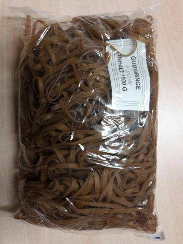 Gumigyűrű / postázó gumi 75 / 5mm natúr 1 kg/csomag