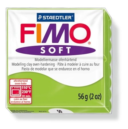 Gyurma, 56 g, égethető, Fimo Soft, alma zöld (FM802050)