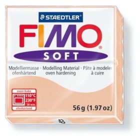 Gyurma, 57 g, égethető, Fimo Soft, bőrszín (FM802043)