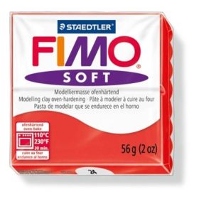   Gyurma, 56 g, égethető, Fimo Soft, indián piros (FM802024)