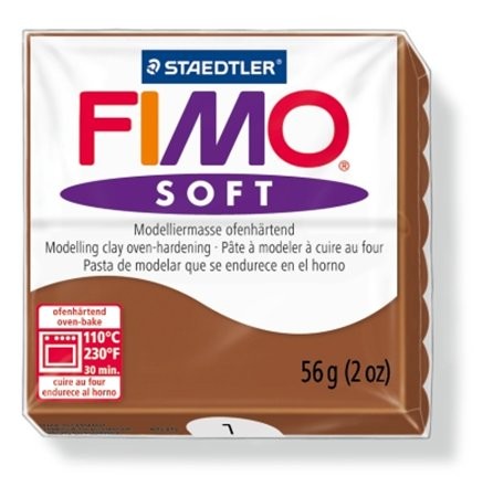 Gyurma, 56 g, égethető, Fimo Soft, karamell (FM80207)