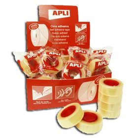   Ragasztószalag, 19 mm x 33 m, Apli Transparent, átlátszó 33 méter/db