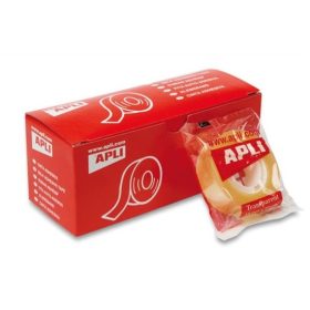   Ragasztószalag, 12 mm x 33 m, Apli Transparent, átlátszó 33 méter/db