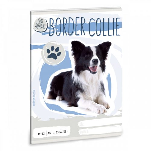 Ars Una Cuki Állatok - Border Collie - A/5 2. oszt. füzet 16-32