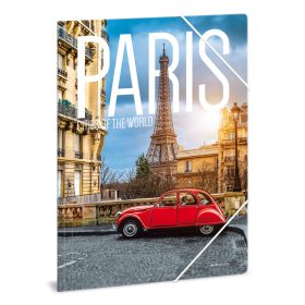 Ars Una Cities - Paris A/4 gumis dosszié, gumis mappa