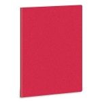   Ars Una glitter-piros A/4 extra kapcsos füzet-négyzethálós